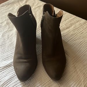 Frye booties, dark brown